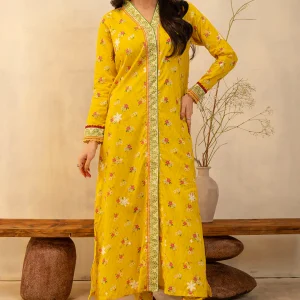Zellbury-Unstitched Embroidered Shirt Shalwar - 0098