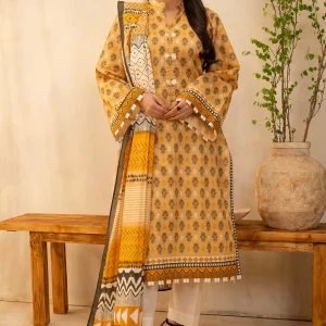 Zellbury-Unstitched Shirt Dupatta - 0010