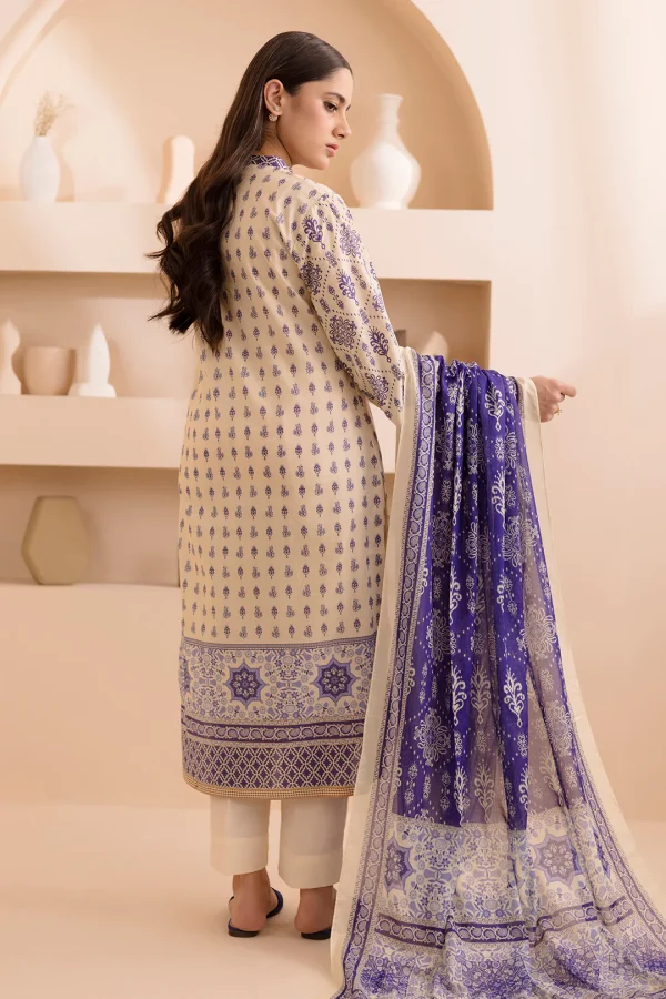 Zellbury- Unstitched-Digital Printed Shirt Dupatta - 0158 - Image 2