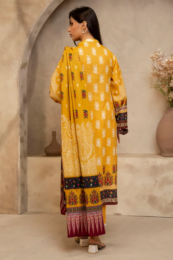 Zellbury-Unstitched 3pcs Shirt Shalwar Dupatta - 0128 - Image 2
