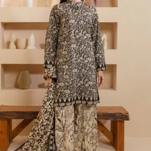 Zellbury- Unstitched Digital Printed Lawn 3Pcs