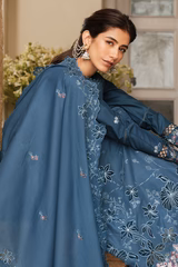 AQUA COBALT-3 PC EMBROIDERED LAWN SUIT - Image 4