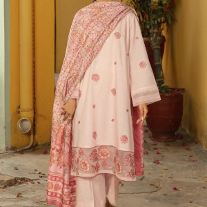 Nishat Summer Unstitched Embroidered Cambric 3Pc Suit - 42401082